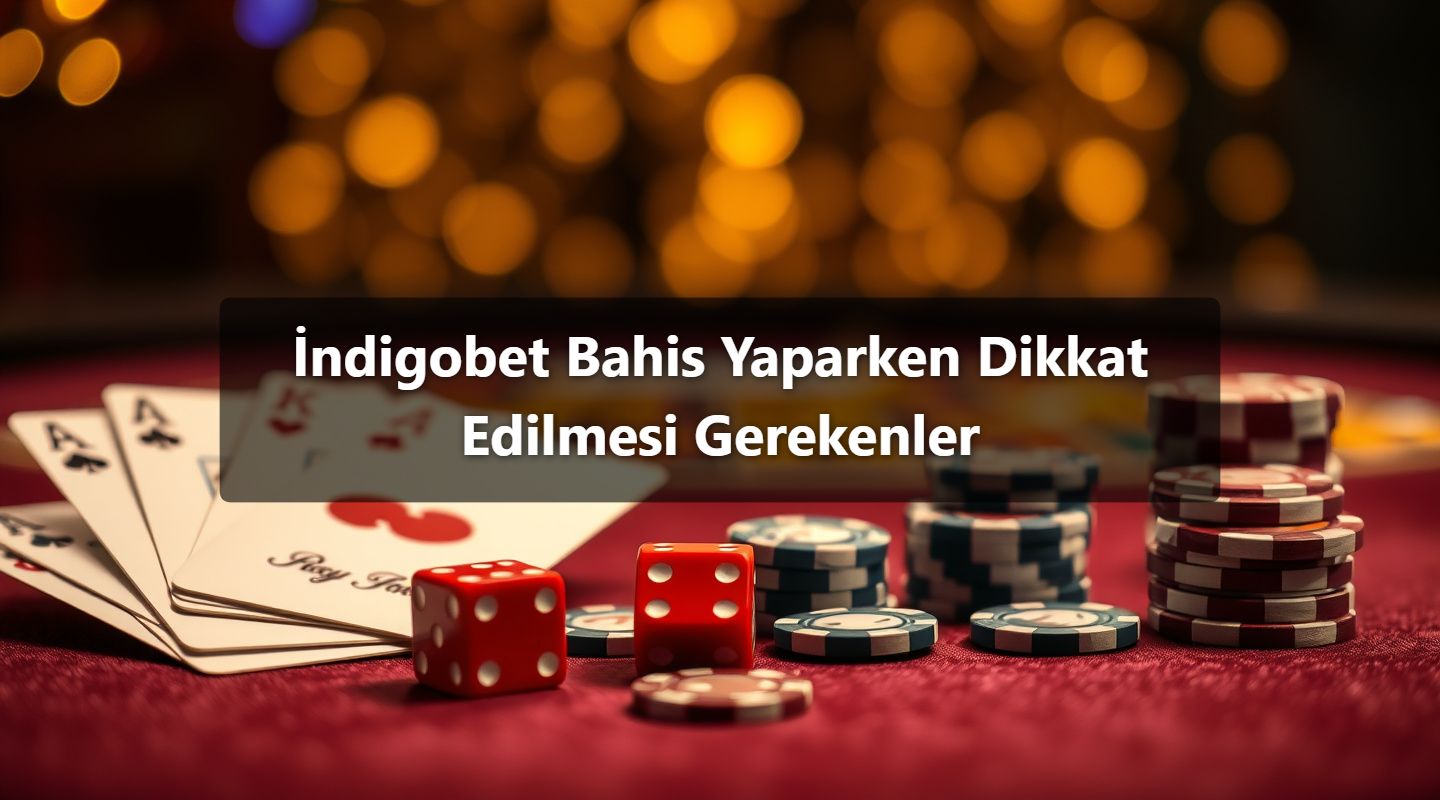 İndigobet Bahis Yaparken Dikkat Edilmesi Gerekenler