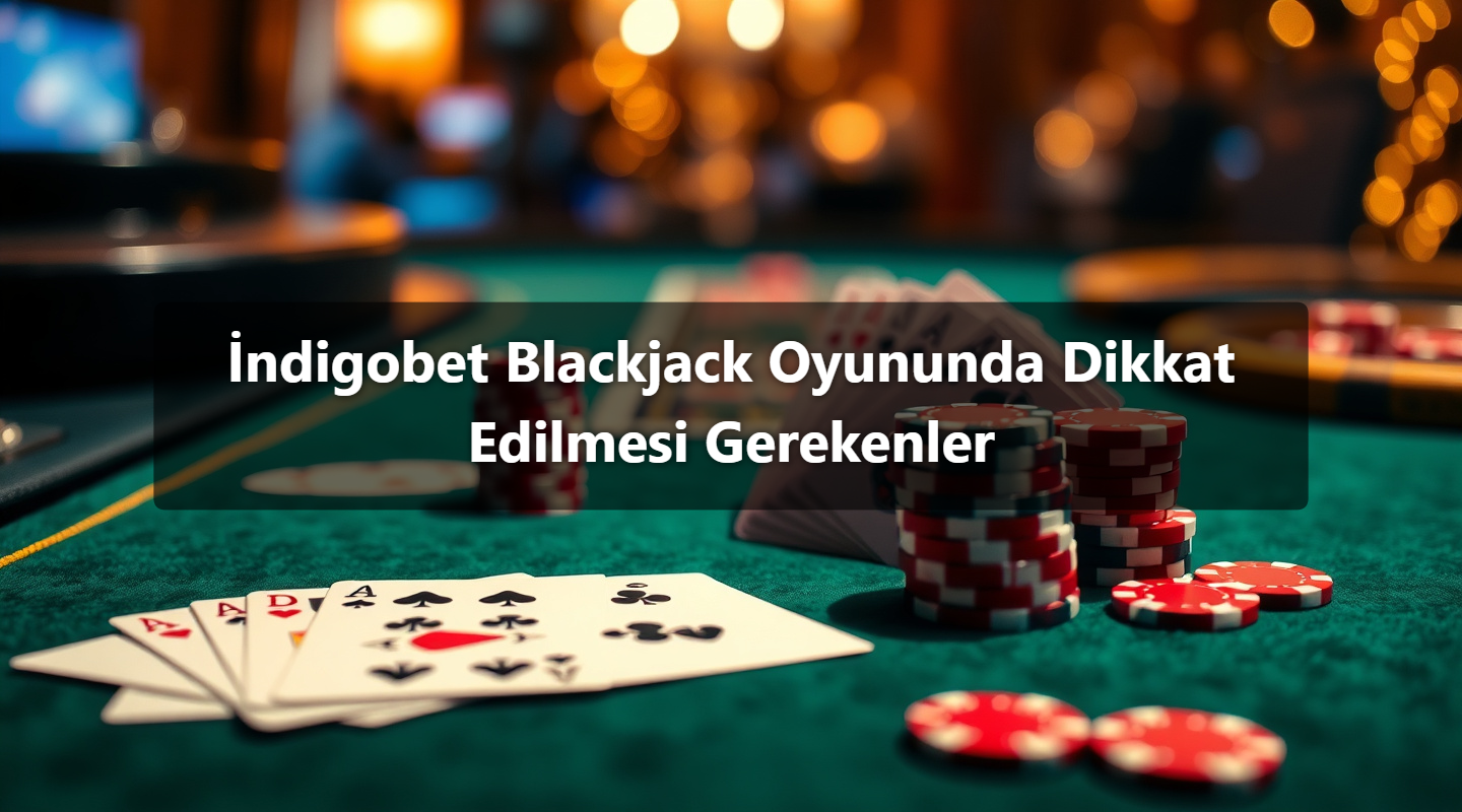 İndigobet Blackjack Oyununda Dikkat Edilmesi Gerekenler
